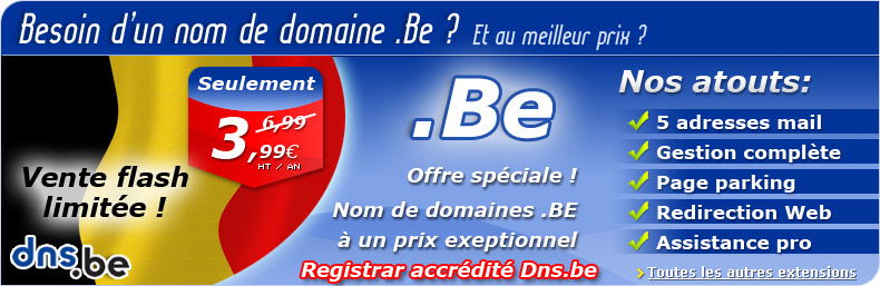 Engregistrer votre nom de domaine.