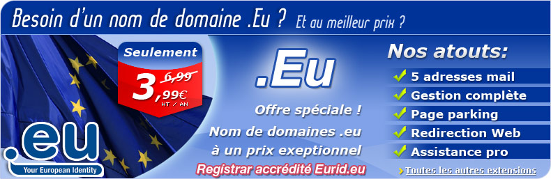 Engregistrer votre nom de domaine.