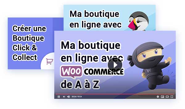 Formation vidéo Prestashop, Woocommerce et SiteBuilder Pro