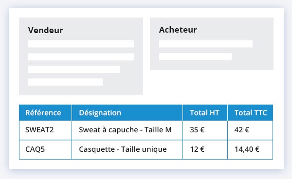 Facturation automatique Boutique en ligne