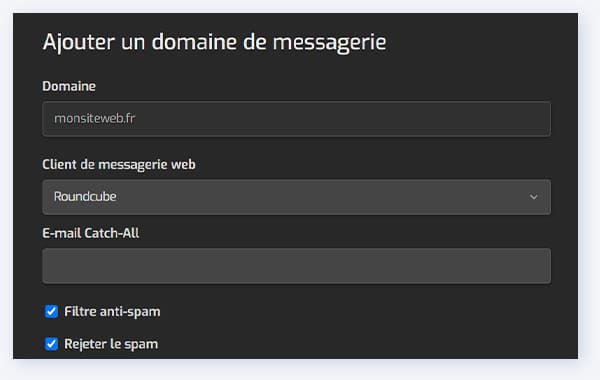 Comptes mail