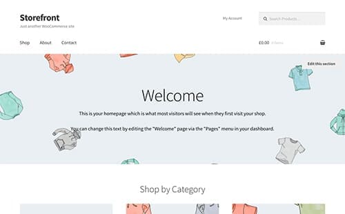 Theme WooCommerce Storefront
