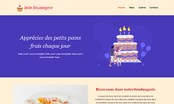 Template site artisan boulanger