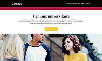 Template site campus universitaire