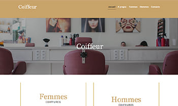 Template site coiffeur