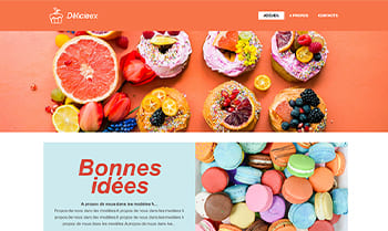 Template site pâtisserie